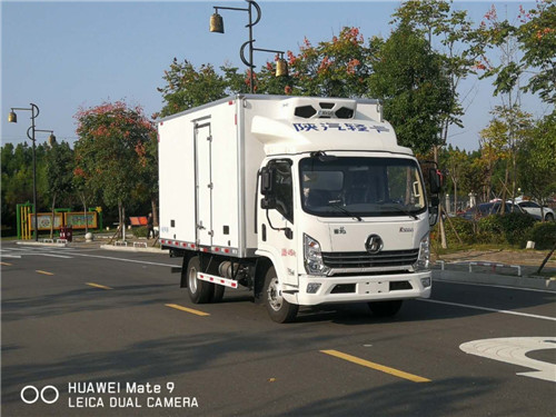 陜汽輕卡徳龍K3000國六濰柴130馬力冷藏車符合國家新規(guī)，現(xiàn)車多多，藍牌車的首選